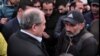 WATCH: Armenian President Visits Protesters, Talks To Opposition Leader