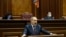 ARMENIA -- Armenian Prime Minister Nikol Pashinian addresses the parliament in Yerevan, November 16, 2020