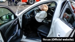 Місце аварії у Кривому Розі, 17 квітня 2018 року