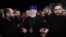 Armenia - Catholicos Garegin II addresses supporters at Yerevan's Zvartnots airport, June 11, 2025.