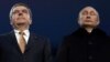 Президент России Владимир Путин вместе с президентом Международного олимпийского комитета Томасом Бахом