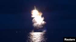 Запуск балістичної ракети із субмарини, Північна Корея, 2016 рік