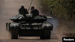 Ukrain goragçylary Bahmudyň eteginde