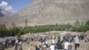 Locals attended the burial of victims of recent fighting in the town of Khorog, the capital of the autonomous region of Gorno-Badakhshan, in July.