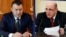 Кохир Расулзода (слева) и Михаил Мишустин