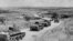 Колонна советских танков в Румынии во время аннексии Бессарабии в 1940