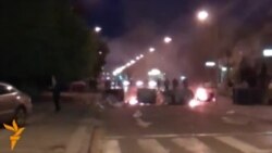 Macedonian Protesters Face Off With Police