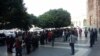 Armenia - People rally near the government building demanding revisions of criminal cases, Yerevan. 22Oct, 2015