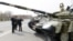 Azerbaijan - President Ilham Aliyev inspects T-90 tanks and other weapons purchased from Russia at a military base in Nakhichevan, 7Apr2014.