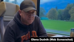 Скриншот з відео під час інциденту у потязі