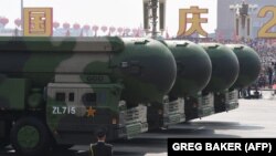 Չինաստան - DF-41 միջմայրցամաքային բալիստիկ հրթիռները Պեկինում զորահանդեսի ժամանակ, արխիվ