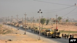 Иракская военная техника в 80 километрах от Мосула 