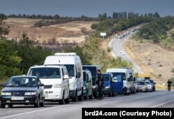 Черга на КПП Василівка, 2022 рік