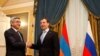 Russia -- Presidents Serzh Sarkisian and Dmitry Medvedev meet in St. Petersburg, 25Feb2011