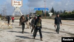 Боевики в провинции Идлиб на северо-западе Сирии. 