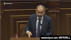 Премьер-министр Никол Пашинян в парламенте, Ереван, 23 октября 2019 г. 