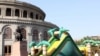 Armenia -- A children's playground in Yerevan's Liberty Square, 14June 2010.