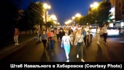 Акції на підтримку заарештованого губернатора в Хабаровську, Росія, 12 липня