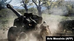 Азербайжан менен Армениянын ортосунда талаш боуп келген Тоолуу Карабакта 2020-жылдагы куралдуу кагылышта тартылган сүрөт. 