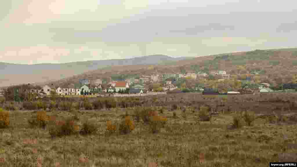 Село Резервное в туманной дымке