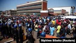 Хараре шаарындагы нааразылык акциясы.