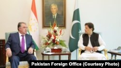Эмомали Рахмон жана Имран Хан. Исламабад. 2-июнь, 2021-жыл