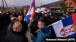 Kosovo's Serbs protested against the Pristina government's 100 percent tariffs on goods from Serbia (file photo).