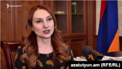 Руководитель правящей фракции «Мой шаг» Лилит Макунц, Ереван, 3 февраля 2020 г.