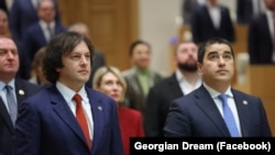 «Грузинская мечта» в парламенте 11-го созыва Ираклий Кобахидзе и Шалва Папуашвили