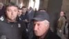 Armenia - Supporters of a defrocked priest harass reporters at the Hovanavank monastery, October 23, 2025.