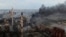 Завод Азоўсталь гарыць ад расейскіх бомбаў і ракет. Марыюпаль, 11 траўня