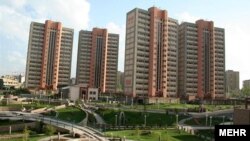 نمای از شهر تهران ایران 