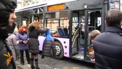 Донецкте троллейбус аткыланды