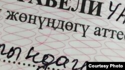 2019-жылкы бүтүрүүчүлөргө берилген аттестаттагы ката.