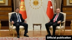 Садыр Жапаров и Реджеп Тайип Эрдоган.