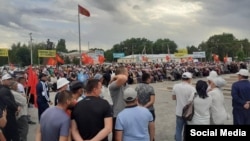 Талас. Өмүрбек Бабановду колдоо митинги. 08.06.2021