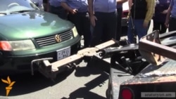 Վարորդների երթն ուղեկցվեց բախմամբ