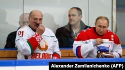 Аляксандар Лукашэнка і Ўладзімер Пуцін ў Сочы