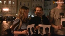 Журналісти вшанували у Празі загиблого колегу Гонгадзе