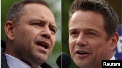 Караль Наўроцкі і Рафал Тшаскоўскі, каляж