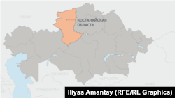 Казакстандын түндүгүндөгү Костанай облусу.