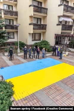 Акція протесту в Празі, лютий 2024 року