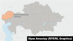 Казакстандын картасы. 