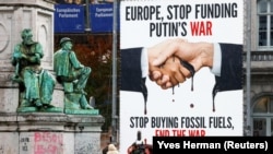 Акция протеста в Брюсселе, архивное фото