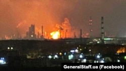 Один из предыдущих ударов по НПЗ в Рязани