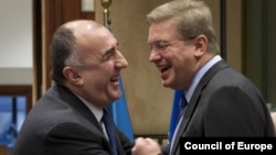 Məmmədyarov və Füle,  Brüssel, 17 dekabr 2012