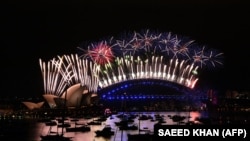 Австралия Жаңы жылды тосуп алды. Сидней шаары. 2021-жылдын 1-январы.