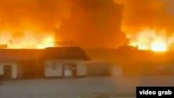 The blasts occurred at a military base in Kazakhstan's Zhambyl Region