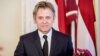 Mikhail Baryshnikov speaks in Riga in 2017 after being granted Latvian citizenship. 