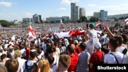 Բելառուս - Օգոստոսի 16-ի բողոքի ցույցը Մինսկում